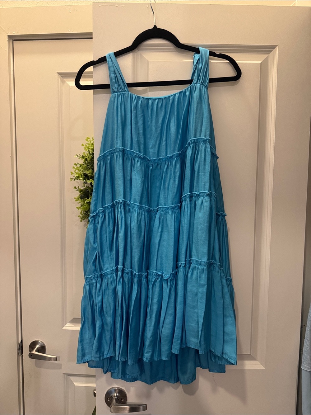 Blue mini dress